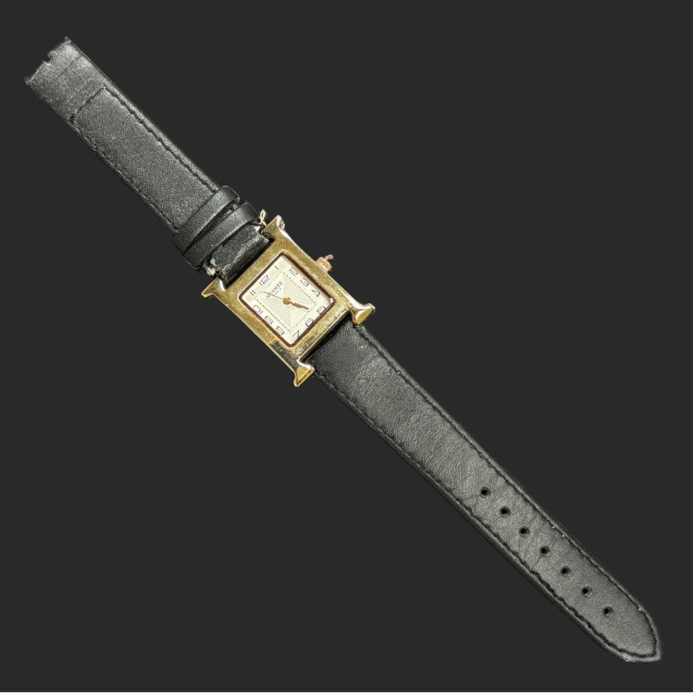 Vintage Hermes Heure H Watch Gold Face - Picture 1 of 5